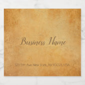 カリグラフスクリプトオールド紙ルックトレンディーテンプレート ビールラベル (シングルラベル)