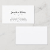 カリグラフモダンドされたスクリプトのミニマルテンプレート 名刺 (正面/裏面)