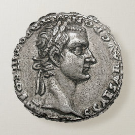 カリグラローマ皇帝🏛️ガイウスカエサル旧貨幣 ラウンドクッション