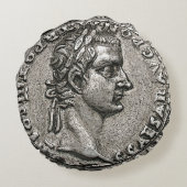 カリグラローマ皇帝🏛️ガイウスカエサル旧貨幣 ラウンドクッション (裏面)
