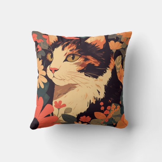 カリコエレガントキャットインフローラガーデン クッション (裏面)