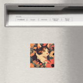 カリコエレガントキャットインフローラガーデン マグネット (インサイチュ (食洗機))