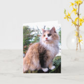 カリコカスタムキャッ考えるト・オブ・ユー カード (黄色い花)