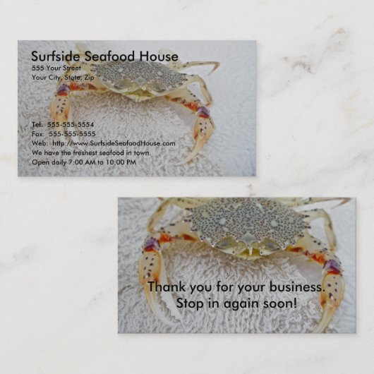 カリコカニの名刺 名刺 (正面/裏面)