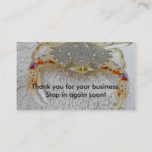 カリコカニの名刺 名刺 (裏面)