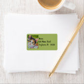 カリコキッテン&イオウバタフライウォーターカラーアートL ラベル (インサイチュ)