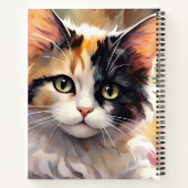 カリコキャットアンド蝶イン春ガーデン ノートブック (裏面)