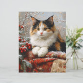 カリコキャットウィンターシーンスクラップブック紙 (スタンド正面)