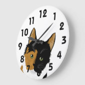 カリコキャットウォールクロック ラージ壁時計 (傾斜)