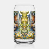 カリコキャットオンフローラポーチコテージコア ガラス缶 (右)