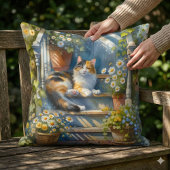 カリコキャットオンフローラポーチコテージコア クッション