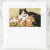 カリコキャットキッチンズンズアンリエットロナーナイフ 長方形シール (バッグ)