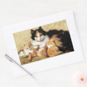 カリコキャットキッチンズンズアンリエットロナーナイフ 長方形シール (封筒)