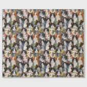 カリコキャットキャンバスコラージュ ラッピングペーパー (フラット)