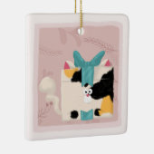 カリコキャットクリスマスセラミックオーナメント セラミックオーナメント (右)