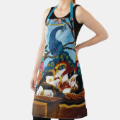 カリコキャットドラゴンレッド エプロン (インサイチュ)