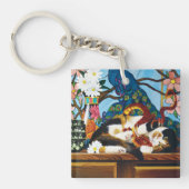 カリコキャットドラゴンレッド キーホルダー (正面)