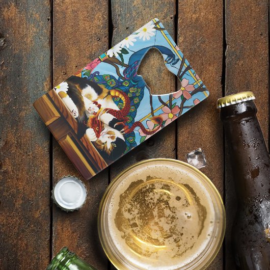 カリコキャットドラゴンレッド クレジットカード栓抜き