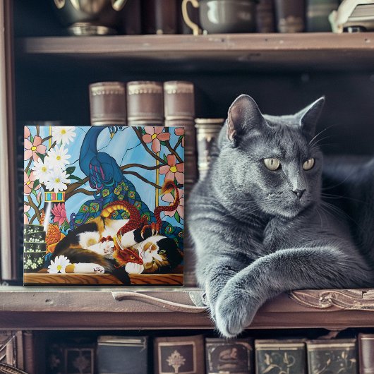 カリコキャットドラゴンレッド タイル