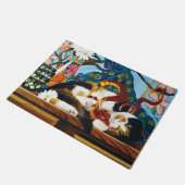 カリコキャットドラゴンレッド ドアマット (アングル)