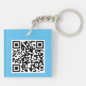 カリコキャットドラゴンレッドQRコード キーホルダー (裏面)
