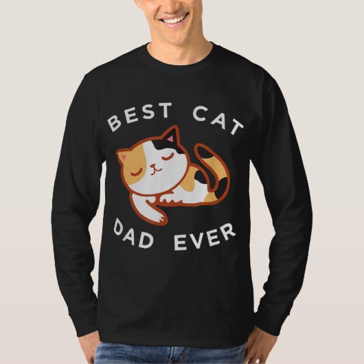 カリコキャットパパ最高の子猫ファーザーエバーギフト Tシャツ (正面)