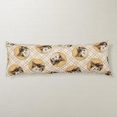 カリコキャットポートレート絵を描ズキュートオリジナルアート ボディピロー (裏面)