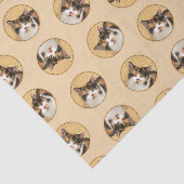 カリコキャットポートレート絵を描ズキュートオリジナルアート 薄葉紙 (詳細)