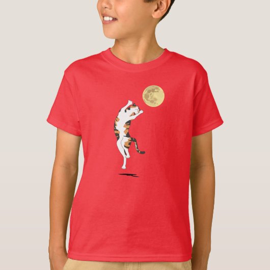 カリコキャットムーン踊りTシャツ Tシャツ (正面)