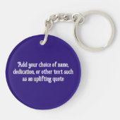 カリコキャットモザイクモダン- & カラフル – 独自の文字 キーホルダー (裏面)