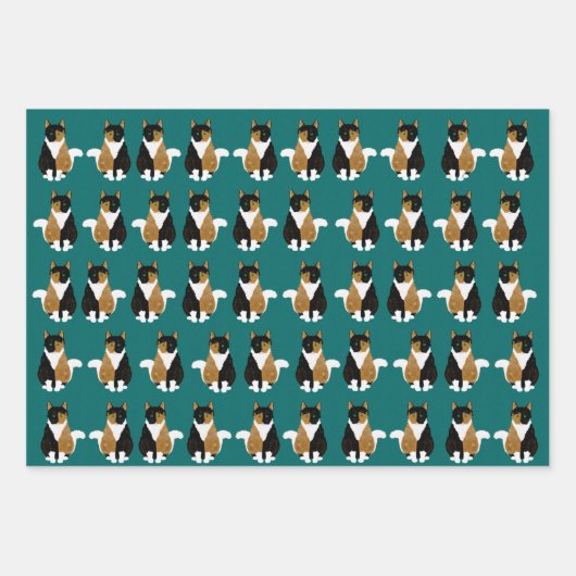 カリコキャットラッピング紙シート ラッピングペーパーシート (正面)