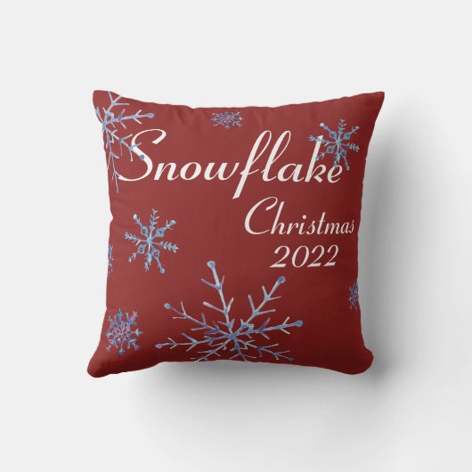 カリコキャット格言クリスマススノーフレーク クッション (裏面)
