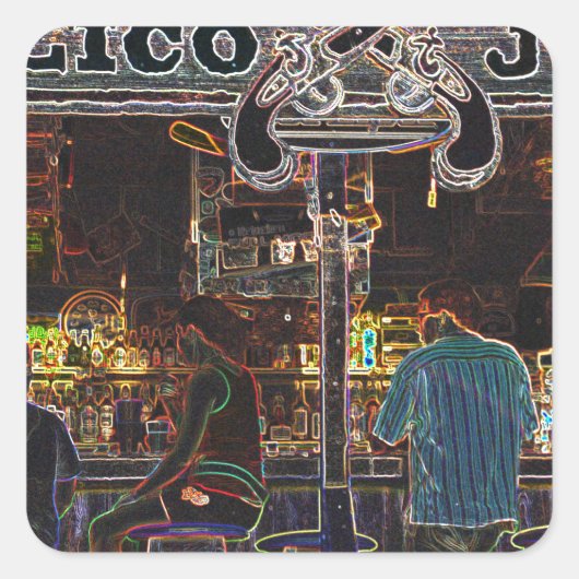 カリコジャックスグランドケイマン島 スクエアシール (正面)