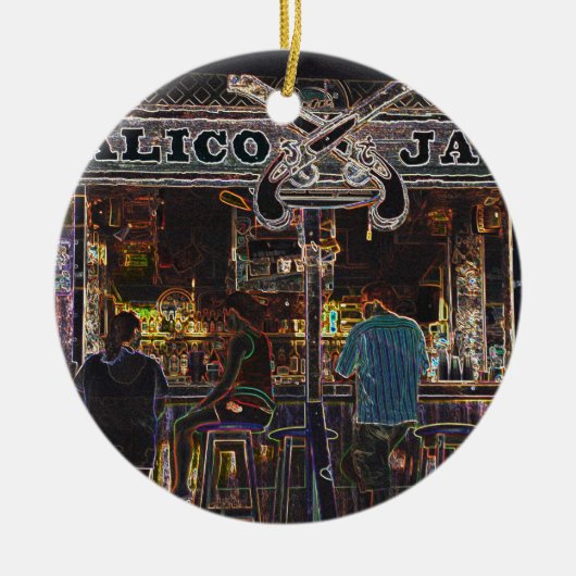 カリコジャックスグランドケイマン島 セラミックオーナメント (正面)