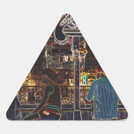 カリコジャックスグランドケイマン島 三角形シール (正面)