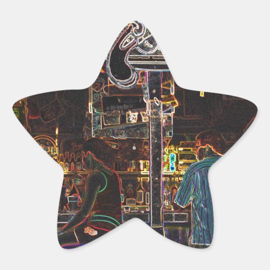 カリコジャックスグランドケイマン島 星シール (正面)