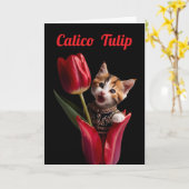 カリコチューリップ カード (黄色い花)