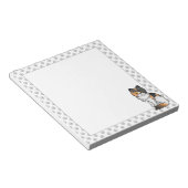 カリコペルシャかわいい猫イラストレーション ノートパッド (アングル)