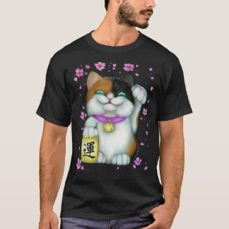 カリコラッキーキャット招き猫 Tシャツ
