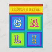 カリコロンビア色の休日はがき シーズンポストカード (正面)