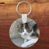 カリコ子猫 キーホルダー (正面)