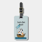 カリコ海賊ネコ ラゲッジタグ (正面縦)