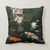 カリコ猫とコイ魚