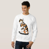 カリコ猫の座り スウェットシャツ (正面フル)