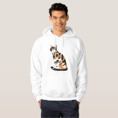 カリコ猫の座り パーカ (正面フル)