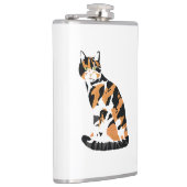 カリコ猫の座り フラスク (右)