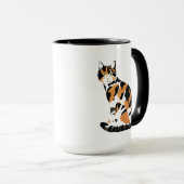 カリコ猫の座り マグカップ (正面右)