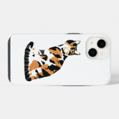 カリコ猫の座り iPhoneケース (裏面横)