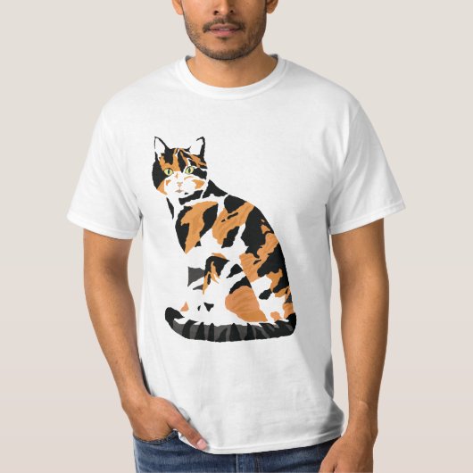 カリコ猫の座り Tシャツ (正面)