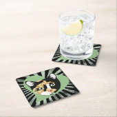 カリコ猫の愛 スクエアペーパーコースター (インサイチュ)